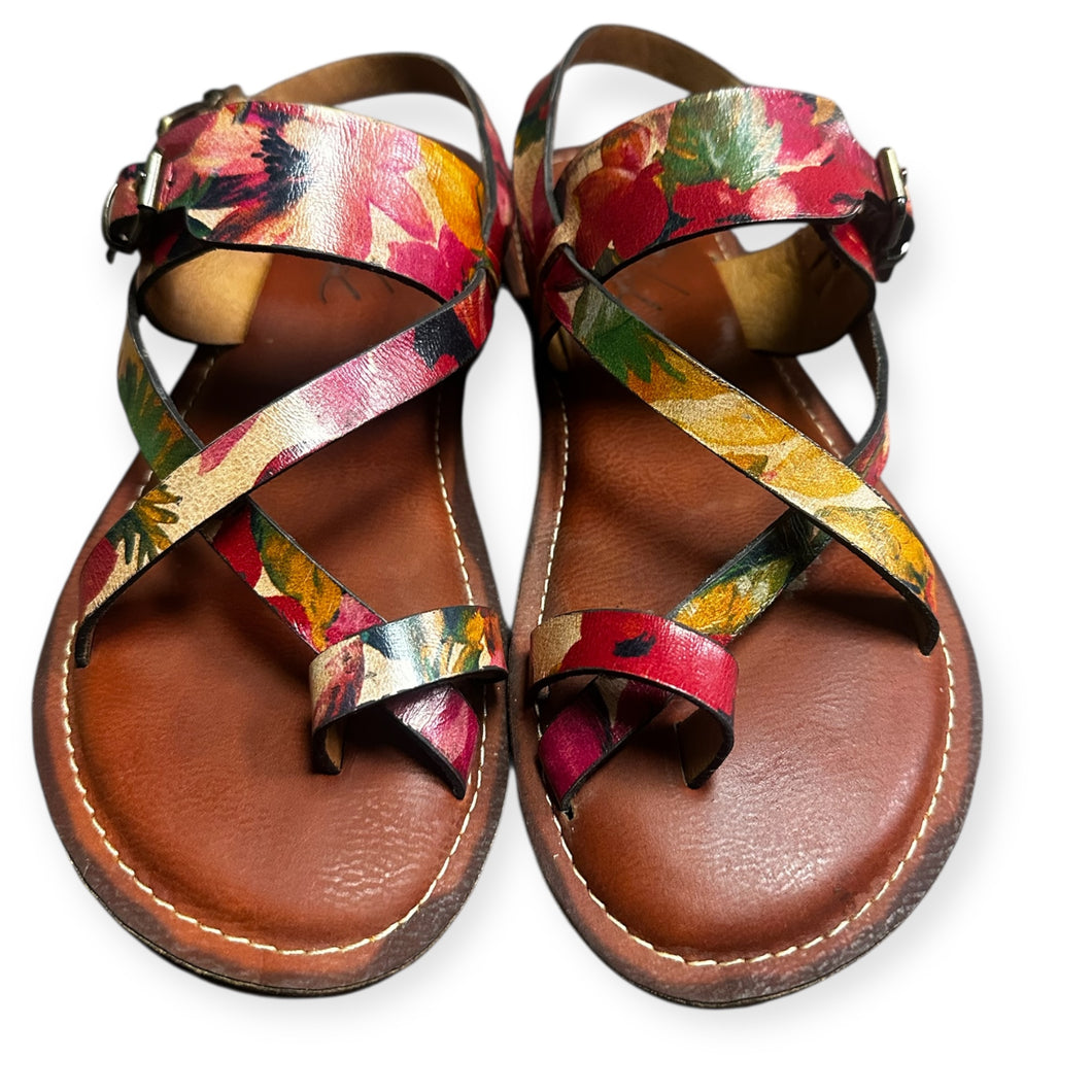 Patricia Nash Fidella Floral Leather Sandals