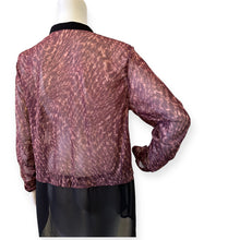 Load image into Gallery viewer, Mesh Button-Down Blouse