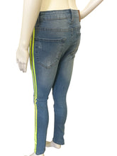 Load image into Gallery viewer, Neon Green Reflector Jeans