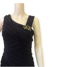 Load image into Gallery viewer, Elegant Black Sleeveless Midi Dress