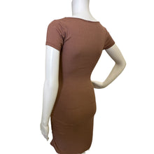 Load image into Gallery viewer, Twist Knot Cut Out Bodycon Ruched Dress