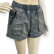 Load image into Gallery viewer, Women's Aerie Washed Denim Elastic Waist Shorts
