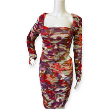 Load image into Gallery viewer, Nicholas Floral Ruched Long Sleeve Bodycon Dress