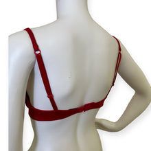 Load image into Gallery viewer, Victoria’s Secrets Red Mesh Plunge Bra