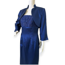 Load image into Gallery viewer, Elegant Sean Couture Beaded Spaghetti Strap Bolero Jacket with Dress