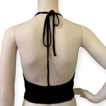 Load image into Gallery viewer, Black Halter Neck Top