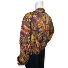 Load image into Gallery viewer, Marisol Printed Tie-Neck Banded-Waist Top