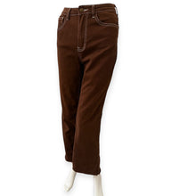 Load image into Gallery viewer, Classic Brown Stitched Flare Women's Jeans