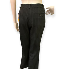 Load image into Gallery viewer, Women&#39;s Chaps Charcoal/Grey Pinstripe Pants