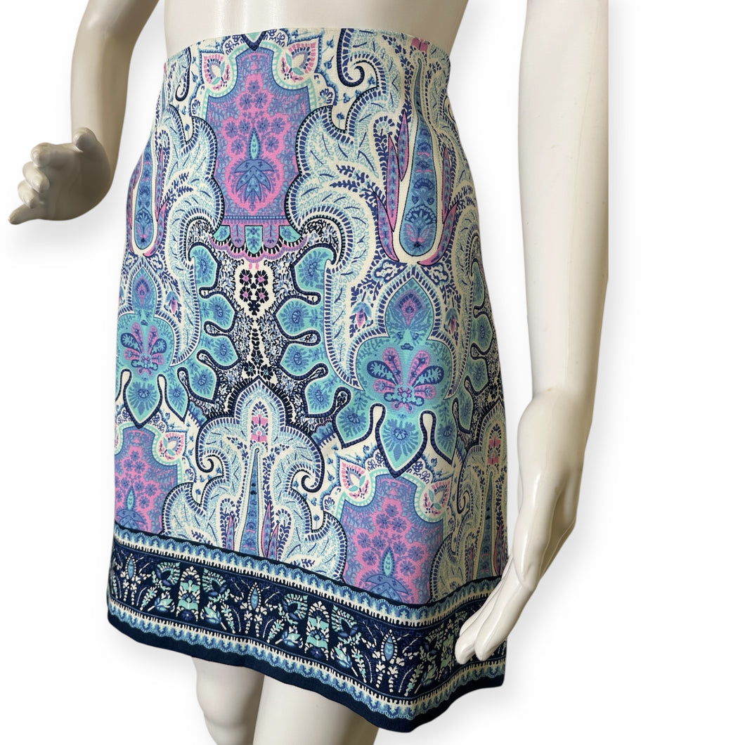 Paisley Mykonos Colorful Print Skirt