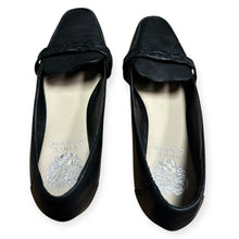 Load image into Gallery viewer, Vince Camuto Black Leather Loafers for Women