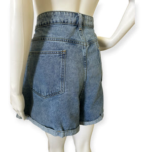 High-Waisted Denim Shorts