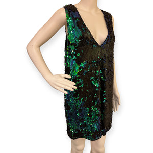 Two Sided Sequin Sleeveless Dress