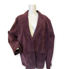 Load image into Gallery viewer, Vintage Margaret Godfrey Women&#39;s Purple Leather Jacket