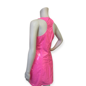 Barbie Sleek Pink Women Latex Dress