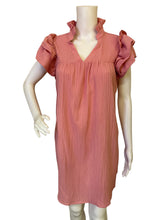 Load image into Gallery viewer, Soly Hux Ruffled V-Neck Short Sleeve Dress Top - Dusty Rose