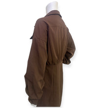 Load image into Gallery viewer, Pretty Little Thing Brown Button-Up Dress