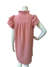 Load image into Gallery viewer, Soly Hux Ruffled V-Neck Short Sleeve Dress Top - Dusty Rose