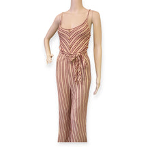 Load image into Gallery viewer, Caution To The Wind Striped Wide leg Jumpsuit