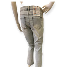 Load image into Gallery viewer, Women's Distressed Weekend Slim Fit Light Blue Cropped Jeans