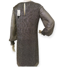 Load image into Gallery viewer, Elegant Foil Metallic Long Sleeve Dress