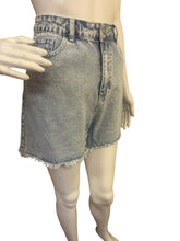 Load image into Gallery viewer, High-Waist Light Wash Denim Shorts