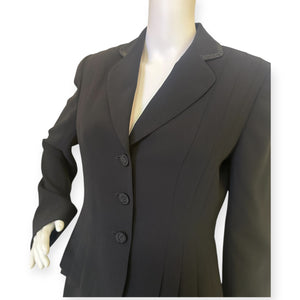 Tahari Elegant Black Skirt Suit