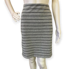 Load image into Gallery viewer, Banana Republic Gray Striped Skirt