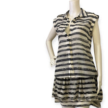 Load image into Gallery viewer, Stripped Bubble Skirt