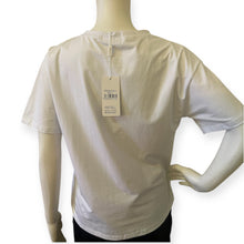 Load image into Gallery viewer, Fashion Bling White T-Shirt with Red and Black Graphic