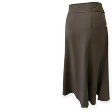 Load image into Gallery viewer, 600 West Elegant Olive Green Midi Skirt