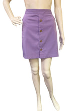 Load image into Gallery viewer, Lavender Button Pocket Mini Skirt