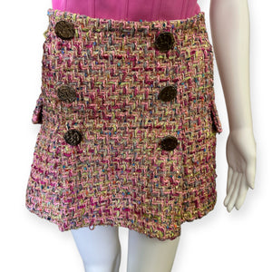 Liz Tweed Mini Storets Skirt