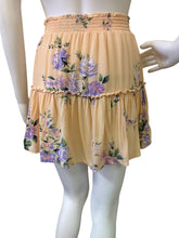 Load image into Gallery viewer, Women's Peach Floral Tiered Skirt