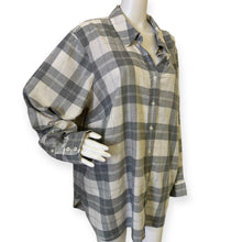 Load image into Gallery viewer, Metallic Flannel Modern Classic Shirt- Chimney Plaid
