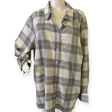 Load image into Gallery viewer, Metallic Flannel Modern Classic Shirt- Chimney Plaid