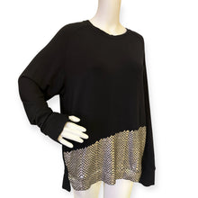 Load image into Gallery viewer, Tavi Noir Ebony Gold Snake Sweatshirt