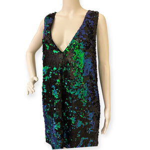 Two Sided Sequin Sleeveless Dress