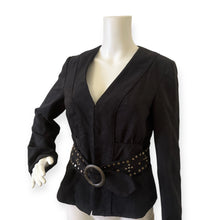 Load image into Gallery viewer, Vintage Suede Bandolino Corset Blazer Jacket