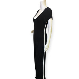 Flared Jumpsuit with White Stripe