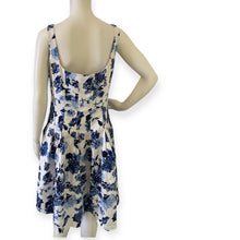 Load image into Gallery viewer, American Living Floral Blue and White Dress