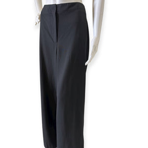 Talbots Black Wide-Leg Trousers