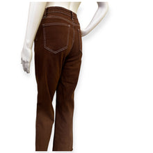 Load image into Gallery viewer, Classic Brown Stitched Flare Women's Jeans