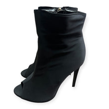 Load image into Gallery viewer, Open Toe Black Stiletto Ankle Boots