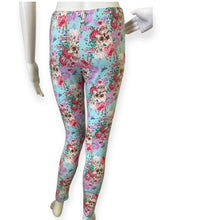Load image into Gallery viewer, Floral Skull Print Leggings