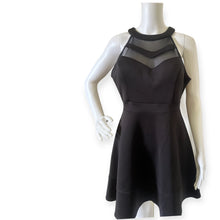 Load image into Gallery viewer, Juniors&#39; Illusion Scuba Fit &amp; Flare Dress