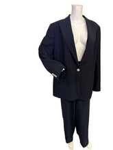 Load image into Gallery viewer, Women’s Lauren Ralph Lauren Navy Pinstripe Blazer and Pants Suit