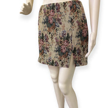 Load image into Gallery viewer, Floral Jacquard Tapestry Mini Skirt