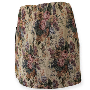 Floral Jacquard Tapestry Mini Skirt