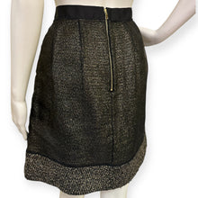 Load image into Gallery viewer, Elegant Black and Gold Metallic Skirt